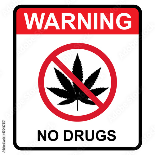 Mariuhana leaf symbol, danger marijuana or hemp icon, cannabis medical sign, weed drug vector illustration