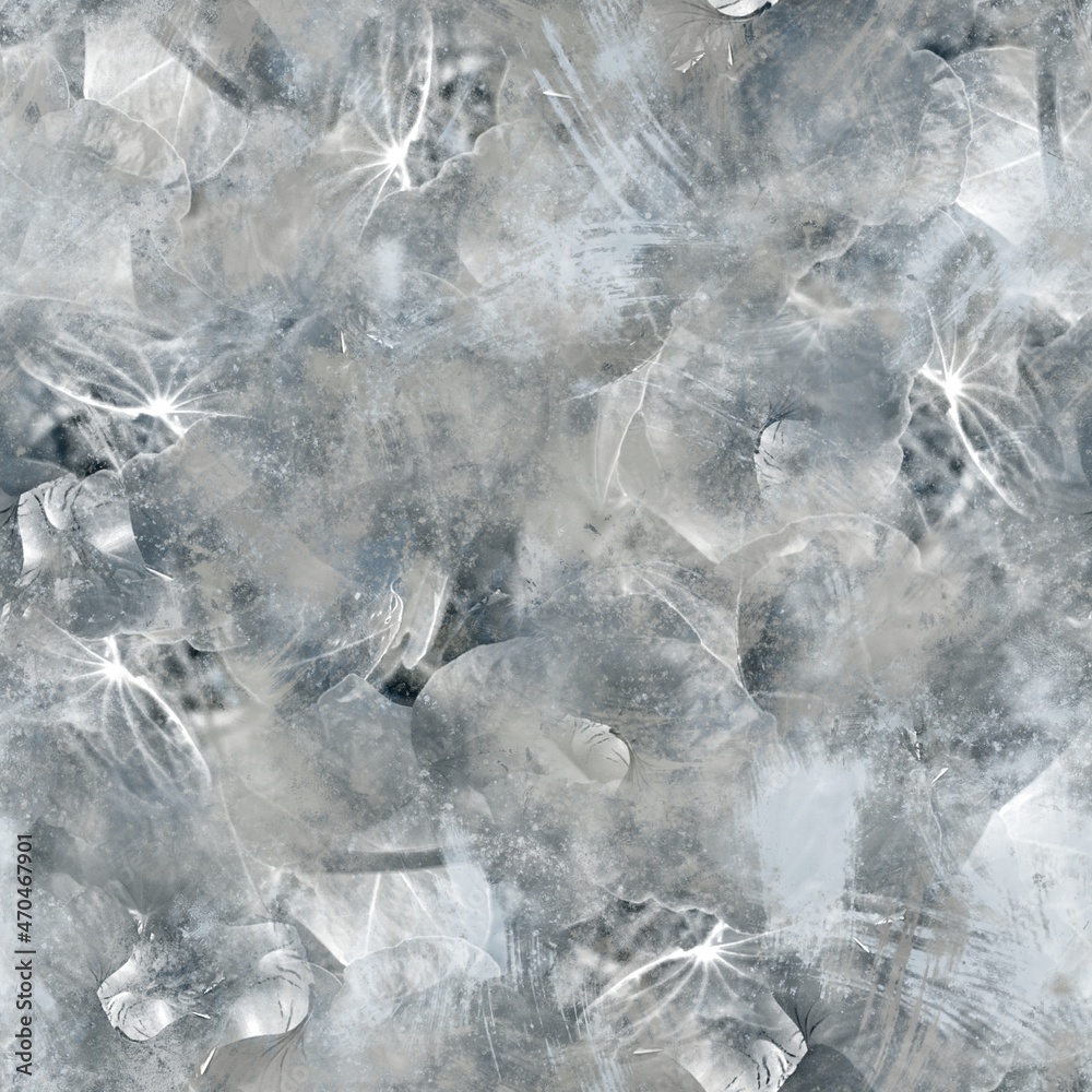 Obraz premium Seamless neutral and white grungy classic abstract surface pattern design for print. High quality illustration. Monochrome earth colored design with white pattern design overlay. Repeat graphic swatch