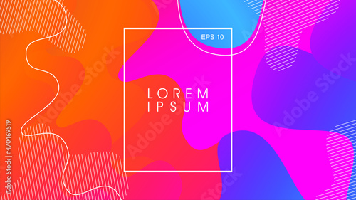 Vector abstract background with expressive purple wave motion flow.