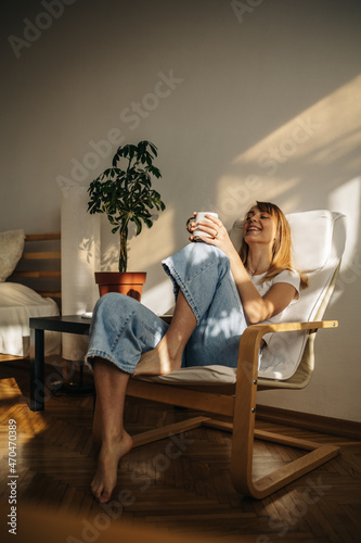 couple relaxing on sofa