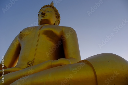 The largest Buddha image in Thailand's meditation posture