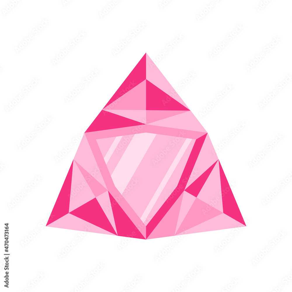 Pink triangle precious stone, gem or diamond. Pink triangle precious stone, gem or diamond.