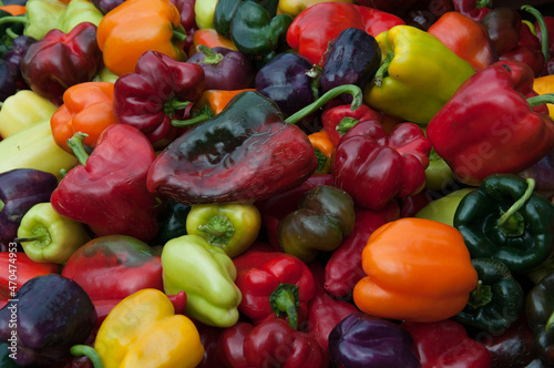 red and yellow peppers