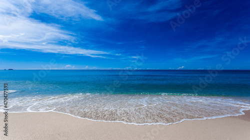 beautiful ocean landscape sea and sandy beachparadise outdoor nature in high season