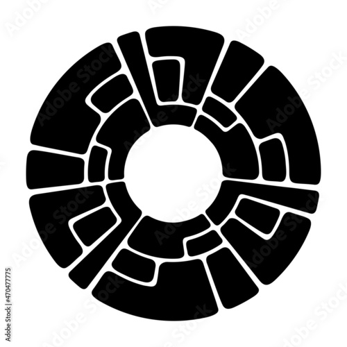 Abstract round circular geo...