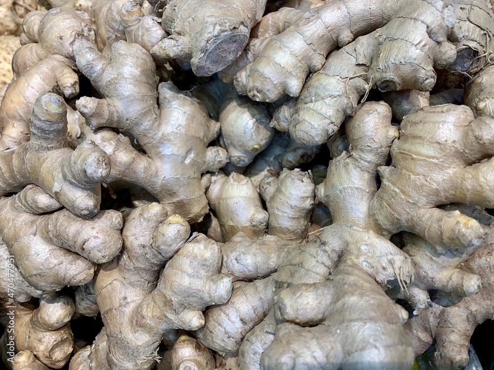 Lots of ginger close-up. Lots of ginger close-up.