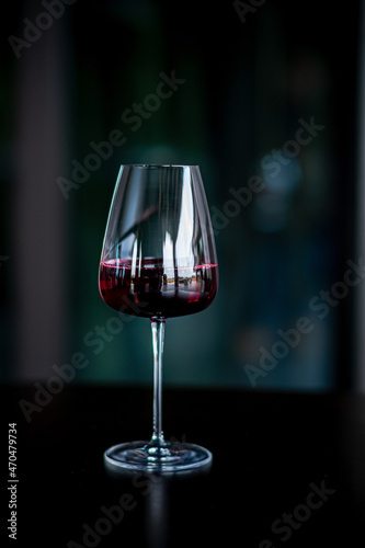 red wine on the table