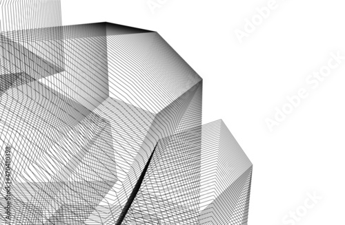 abstract geometry digital drawing