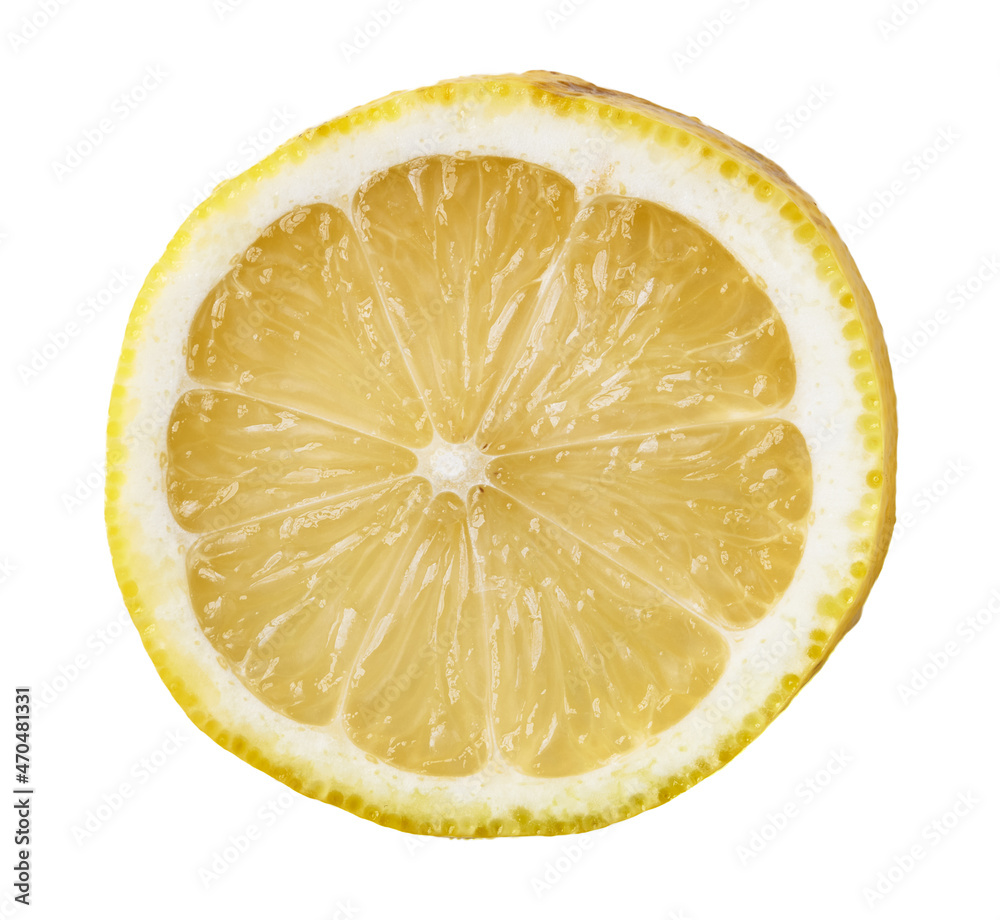 Slice of lemon isolated on a white background Slice of lemon isolated on a white background