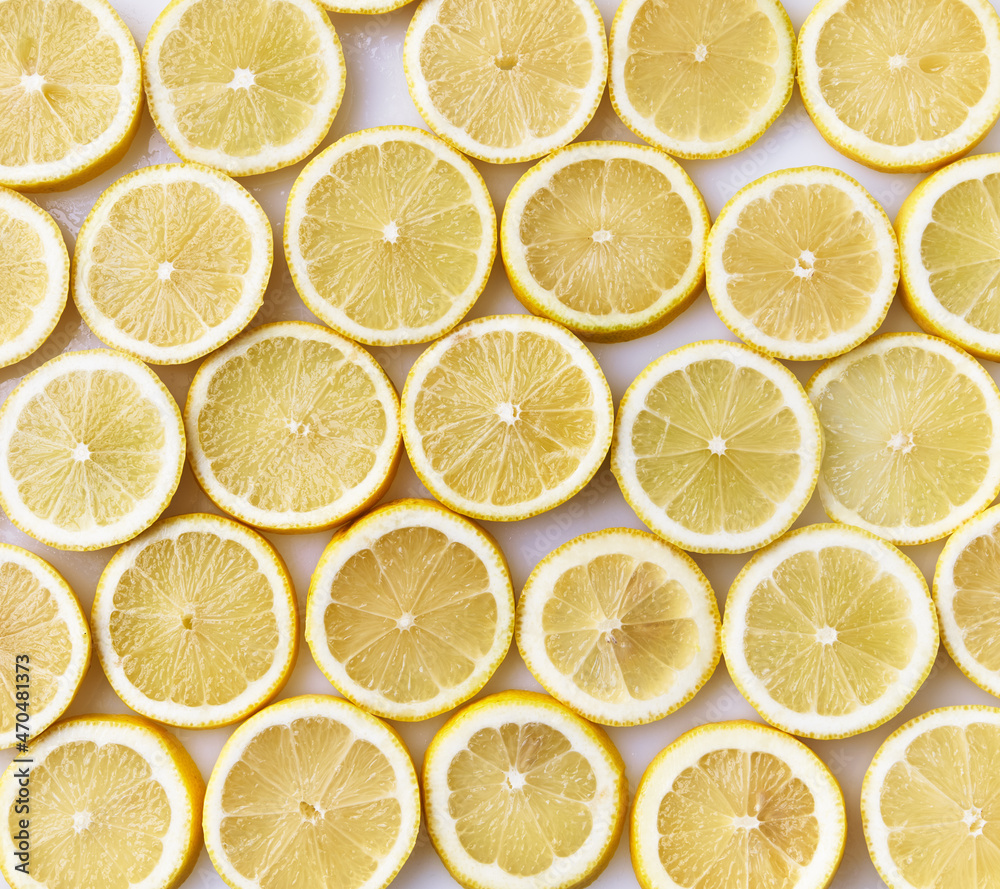 Slices of lemon texture Slices of lemon texture