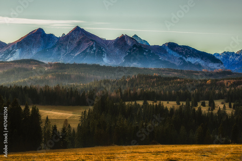 Panoramic view of the Tatra Mountains