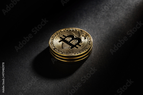 Bitcoin BTC coin - cryptocurrency, crypto currency, coins, blockchain, gold