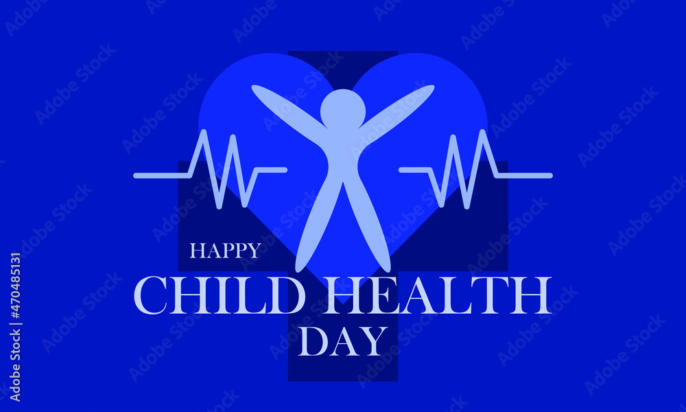 Obraz premium Happy child health day banner design