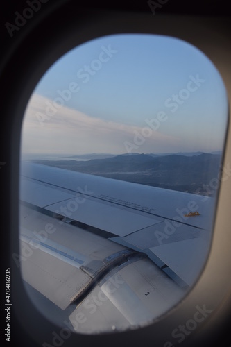 sky, plane, heaven, window, airplane window