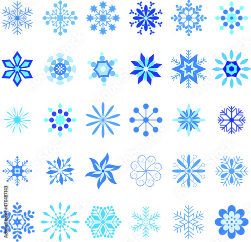 Isolated snowflakes