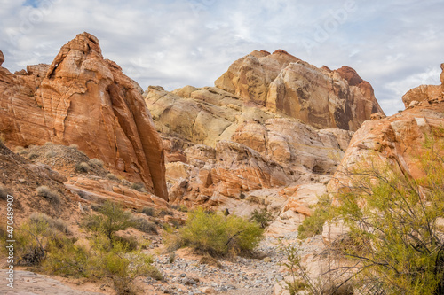 Pastel Canyon, the landmark of Valley of Fire State Park in Nevada