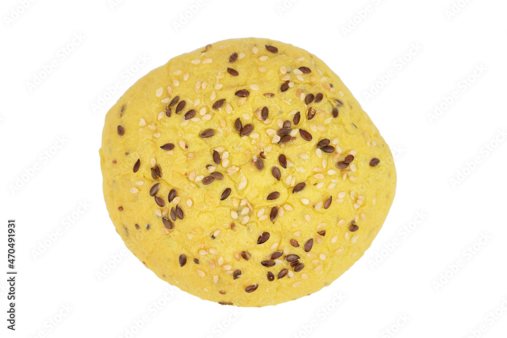 The fresh turmeric bun with seeds The fresh turmeric bun with seeds