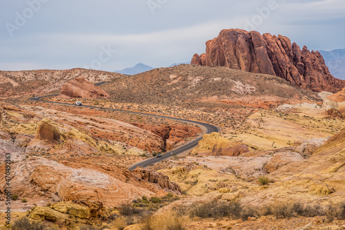 Photography Road in the Valley of Fire State Park in Nevada