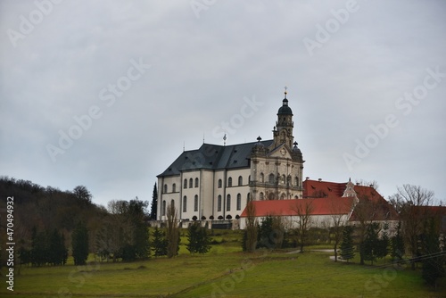 Kloster Neresheim, Kloster, Kirche, Abteikirche, Turm, Sehenswürdigkeit, Neresheim, Stadt, schwäbische Alb, Deutschland, Europa, Christentum, Bauwerk, Architektur, Fremdenverkehr, anreisen, alt, histo