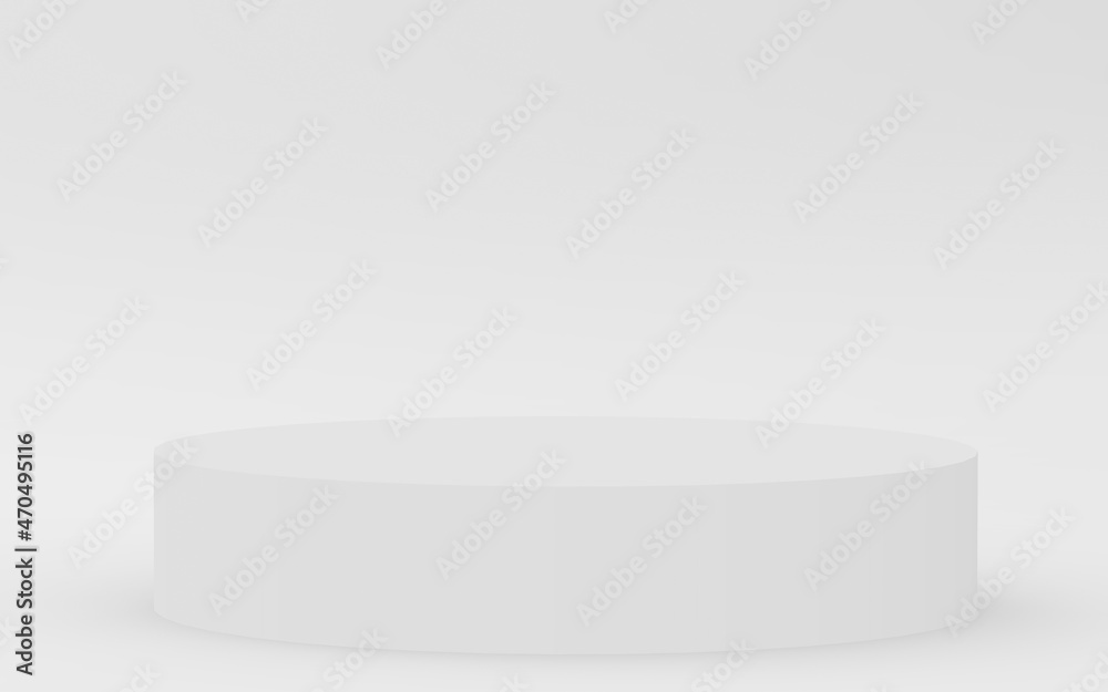 Abstract 3d gray white color cylinder podium minimal studio background. Abstract 3d gray white color cylinder podium minimal studio background.