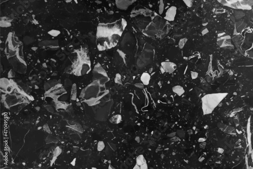 Wallpaper Mural Natural stone texture. Black marble background. Vector granite texture.  Granularity surface. Torontodigital.ca