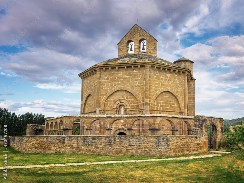 Church Saint Mary of Eunate,  is a 12th-century romanesque, on the Way of Saint James, Navarre, Spain