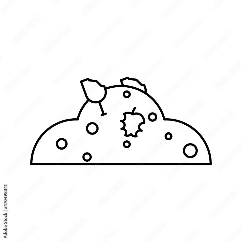 garbage and recycling bulk icon vector garbage and recycling bulk icon vector