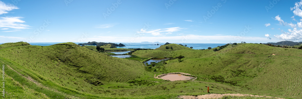 View of the Mimiwhangata Bay, New Zealand