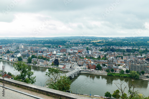 Panoramic view of city Namur, Wallonia, Belgium in summer © Elena Noeva
