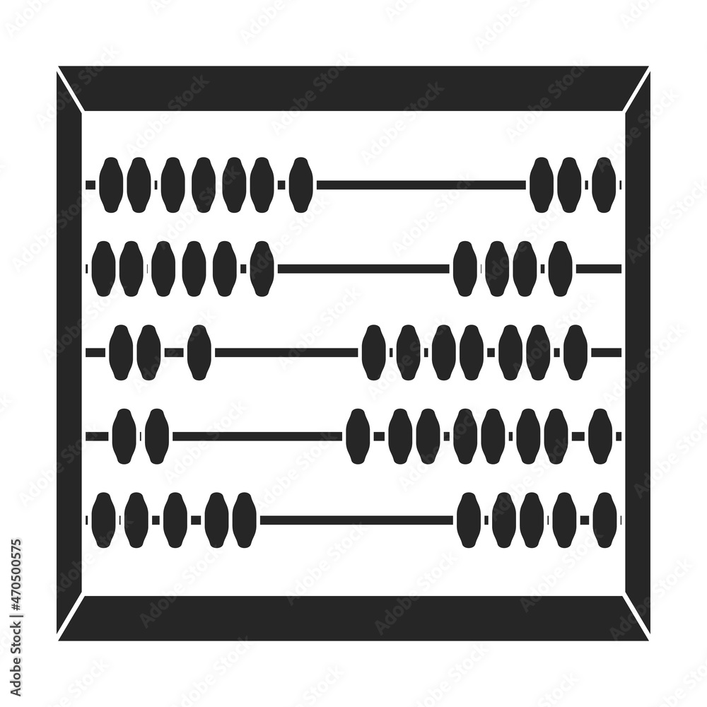 Abacus vector black icon. Vector illustration tool for counting on white background. Isolated black illustration icon of abacus, . Abacus vector black icon. Vector illustration tool for counting on white background. Isolated black illustration icon of abacus, .