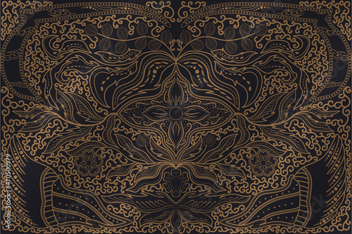 traditional batik for pattern fabric and paper vector design