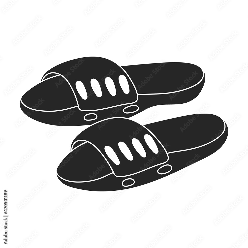 Sandal vector black icon. Vector illustration flipflop on white background. Isolated black illustration icon of sandal. Sandal vector black icon. Vector illustration flipflop on white background. Isolated black illustration icon of sandal.