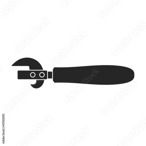 Bottle opener vector black icon. Vector illustration corkscrew on white background. Isolated black illustration icon of bottle opener .