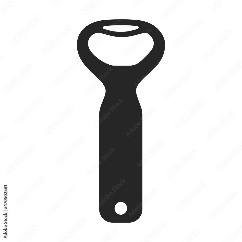 Bottle opener vector black icon. Vector illustration corkscrew on white background. Isolated black illustration icon of bottle opener . Bottle opener vector black icon. Vector illustration corkscrew on white background. Isolated black illustration icon of bottle opener .