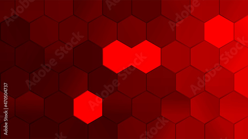 Abstract technology hexagonal background. Vector illustration for your design photo