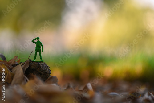 green army man toy figure  photo