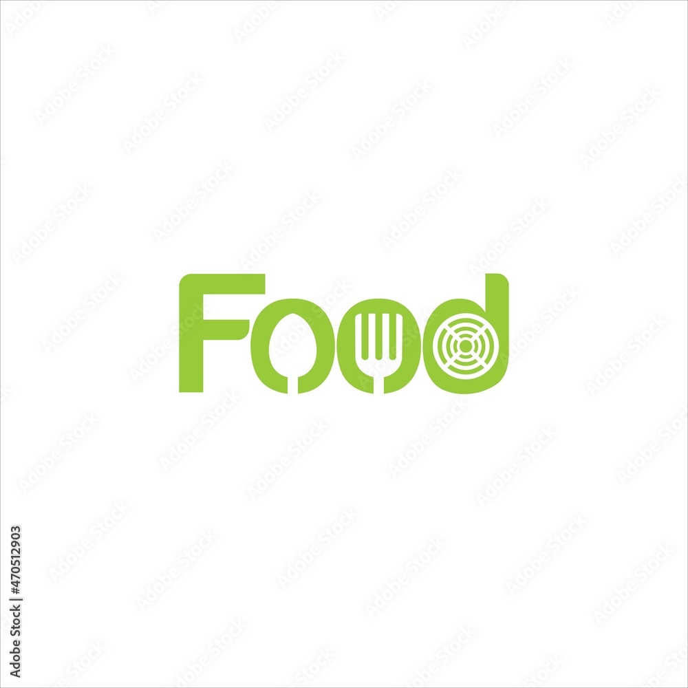 word food logo vector template