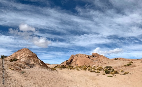 Siloli Desert is located in the Eduard Avaroa Nature Reserve of Bolivia. Incredible lunar-Martian landscapes, bizarre stones, rocks, sand. A real adventure. 