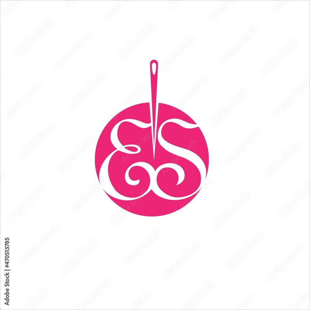 initials e s logo vector template tailor initials e s logo vector template tailor