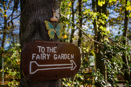 Sign to the Fairy Garden photo