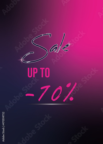 Set of black friday. Black Friday Sale. Neon background