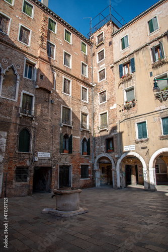 Small Square in Cannaregio District  Venice