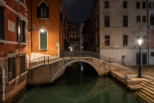 Small Square in Cannaregio at Night, Venice © imagoDens