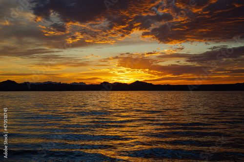 summer sunset over Lake Havasu photo