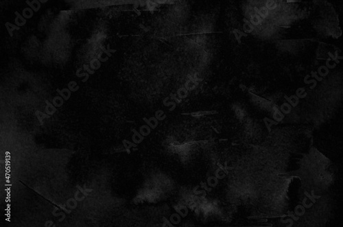 Abstract black watercolor background texture