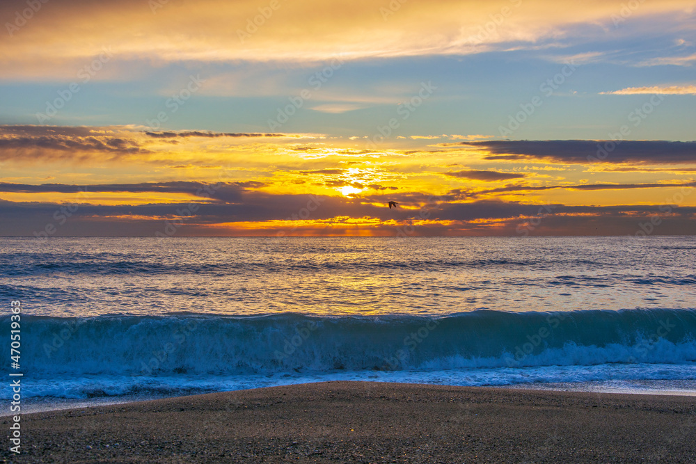 Obraz premium sunset at the beach