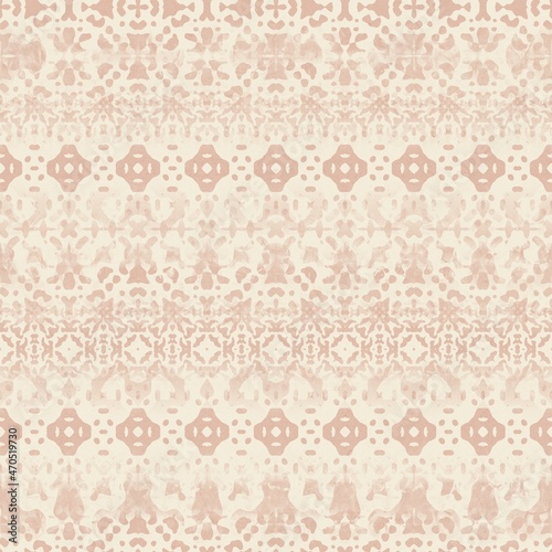 Seamless two toned distressed rug or textile surface pattern design for print. High quality illustration. Ornate flooring or wallpaper interior home design sophisticated look. Stylish graphic motif.
