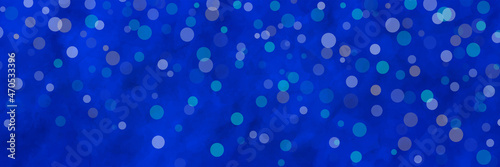 Vector hand drawn blue Christmas background with bokeh and light. Snowfall patterns on the window. Snowflakes. Vector texture for flyer, poster, banner. Merry Christmas. Winter. Cold. Snow. 
