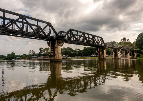 Bridge over the River Kwai in Kanchanaburi Thailand © Rex Wholster