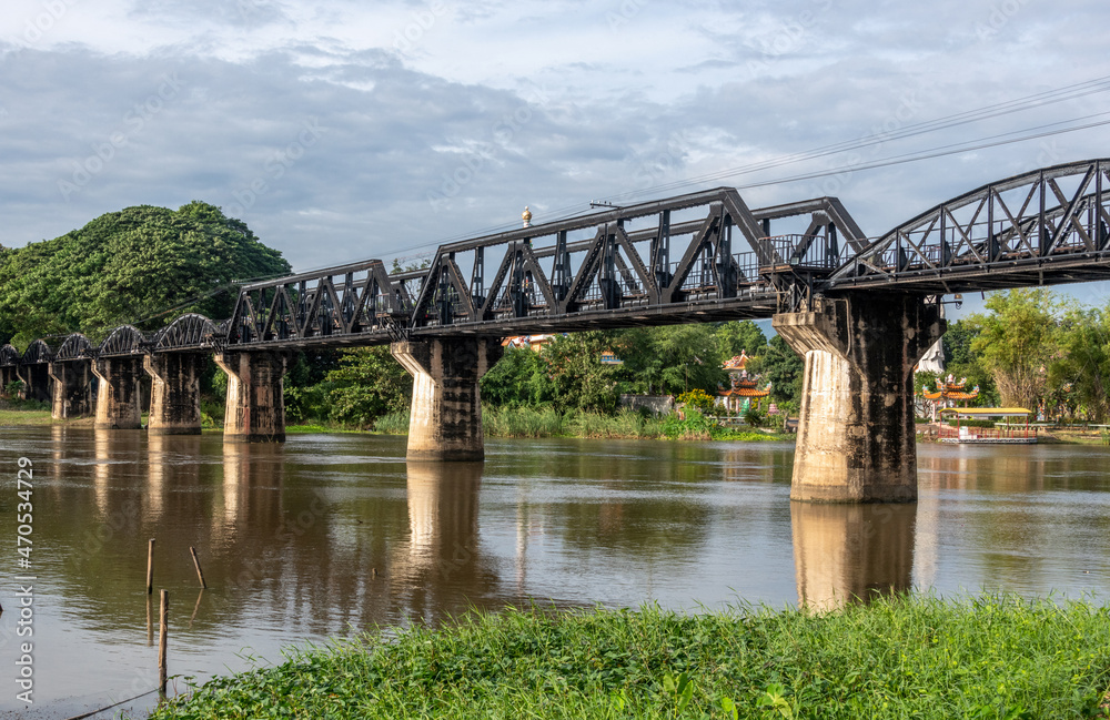 River Kwai bridge at Kanchanaburi Thailand